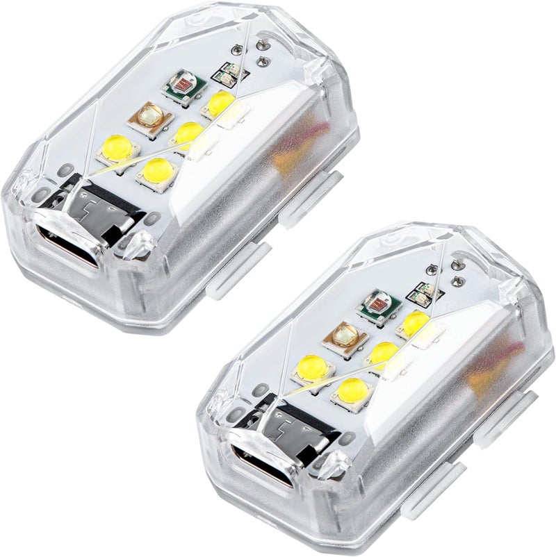 STARTRC Drone Strobe Light Anti Collision Night Flight, 3 Colors 5 Strobe Modes Drone Light for DJI Mini 5 pro/4 pro/3 Neo 2 Flip Air 3S Mini 4K Accessories(2 PCS) - Image 1